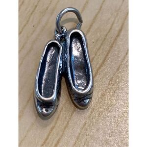 Ballet Shoes Sterling Silver Jewelry Charm #dance #ballet shoes